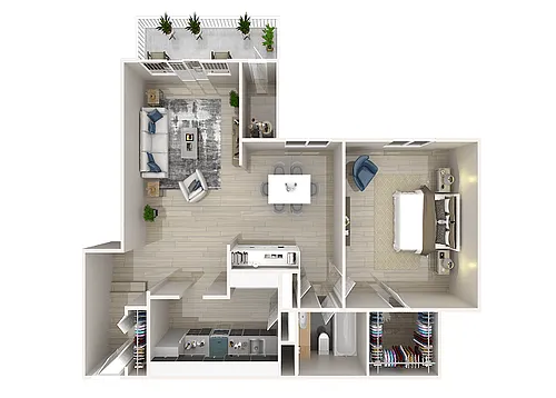Floor plan 1B