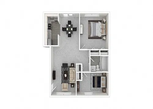 Floor plan Two Bedroom