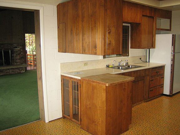 Kitchen, view to living room