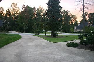 view from detached garage