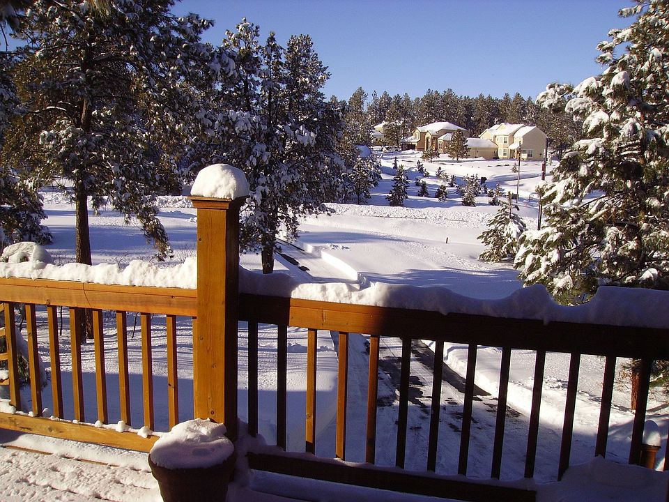 Upper front deck in winter