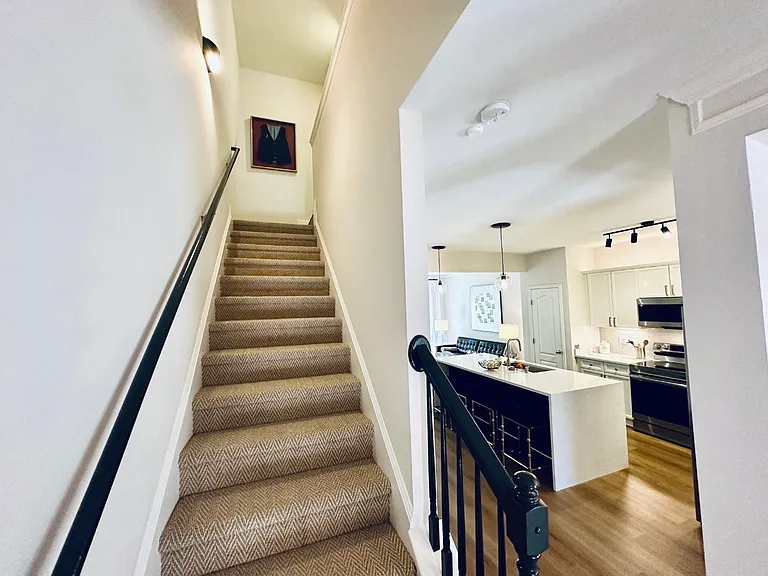 going up to the bedrooms
