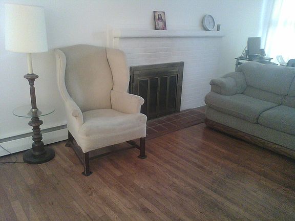 Living Room and working fireplace