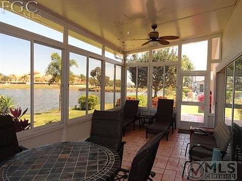 Lanai looking right. Gorgeous view of Lake and Club from a
