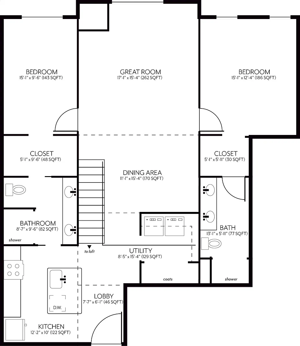 Floor plan F - Currently Unavailable