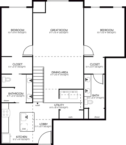 Floor plan F - Currently Unavailable