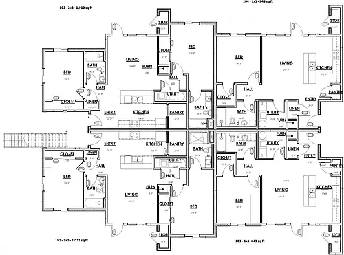Floor plan 1 bed 1 bath
