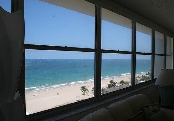 The living room view