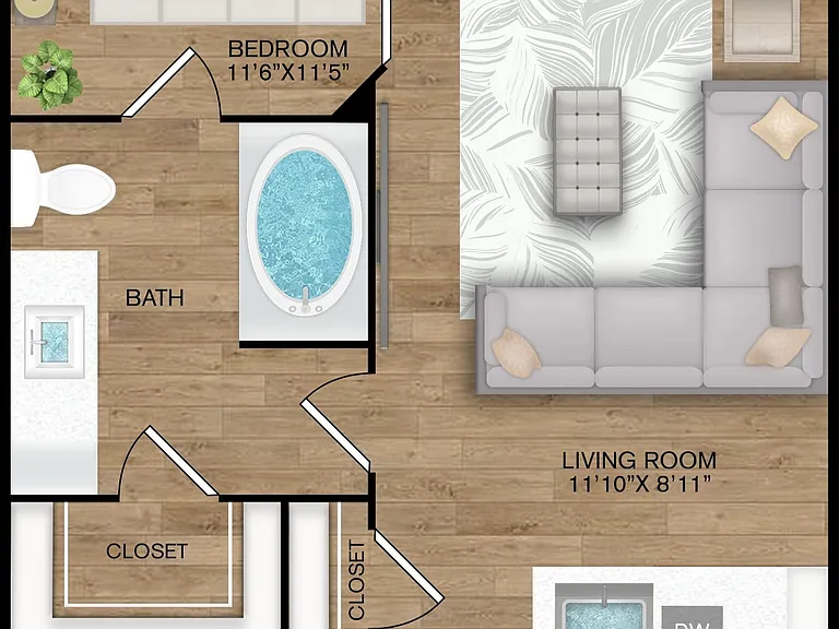 A1 floor plan Tacara at Steubing Heights
