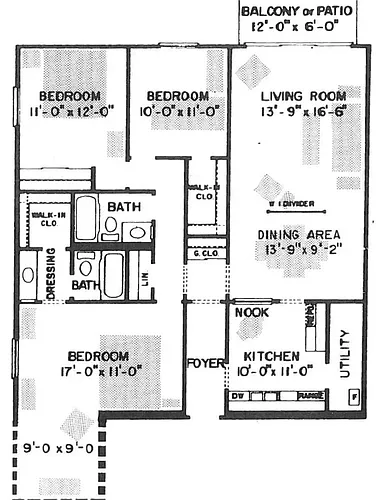 Floor plan 3 Bedroom