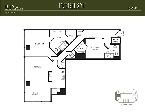 Floor plan B12A