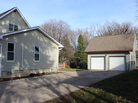 Two car garage has a room above for storage or.....