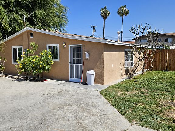 Front of house. private backyard