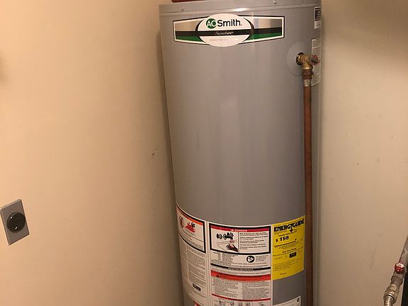 New water heater(March 2019)