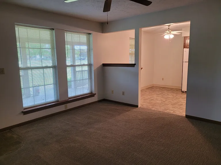 Looking into kitchen from living room.