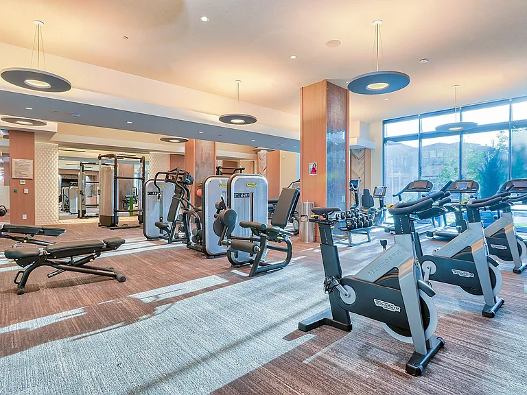 The State-of-the-Art Fitness Center is open 24/7