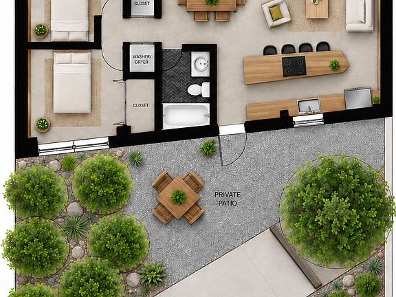 Plan (Furniture not included)