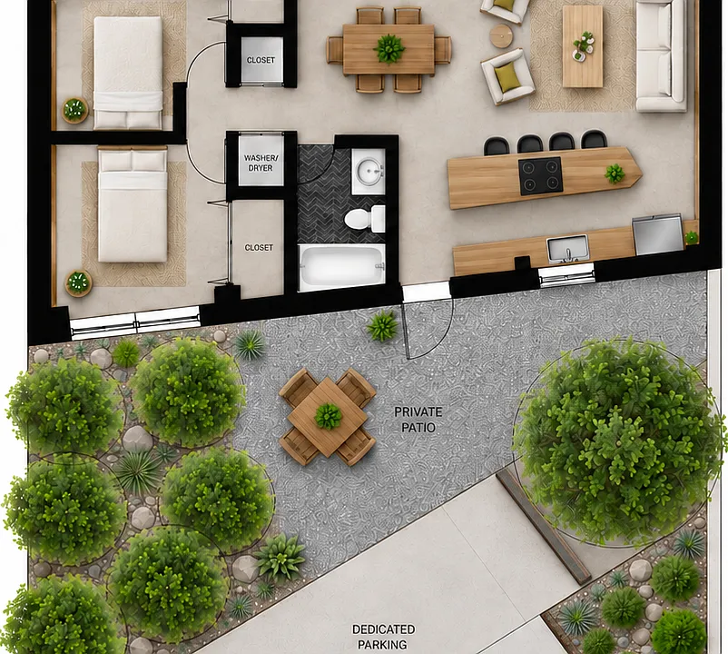 Plan (Furniture not included)