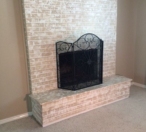 cozy fireplace in livingroom