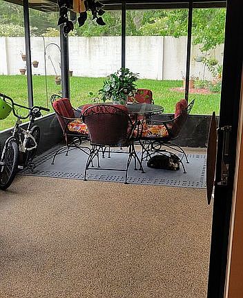 Peaceful view from back porch