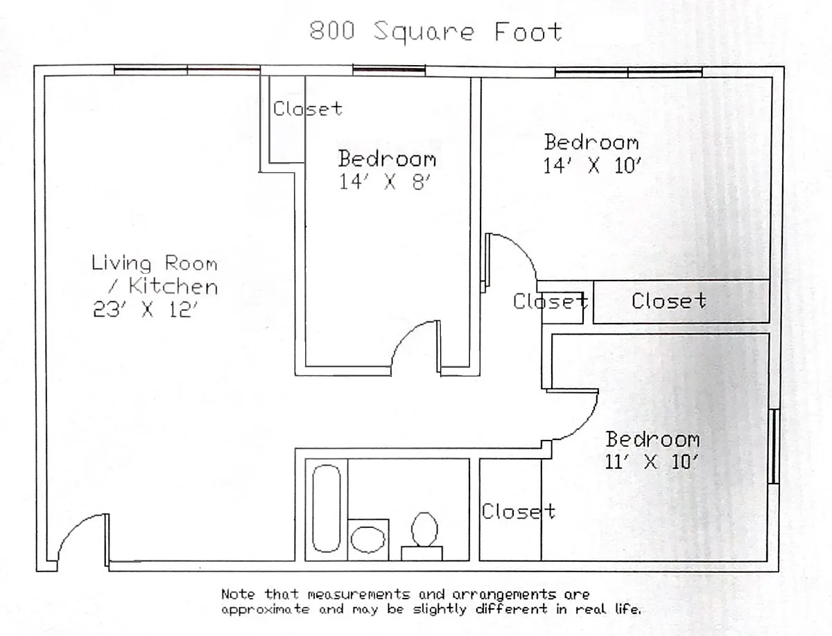 Floor plan 3 Bedroom