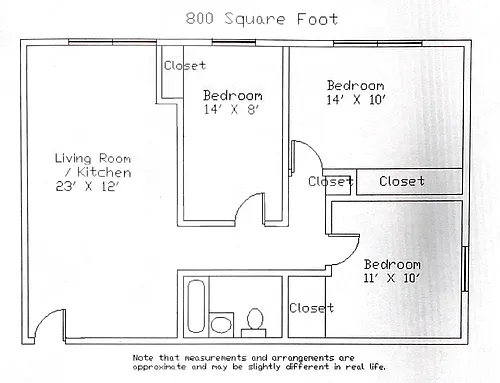 Floor plan 3 Bedroom