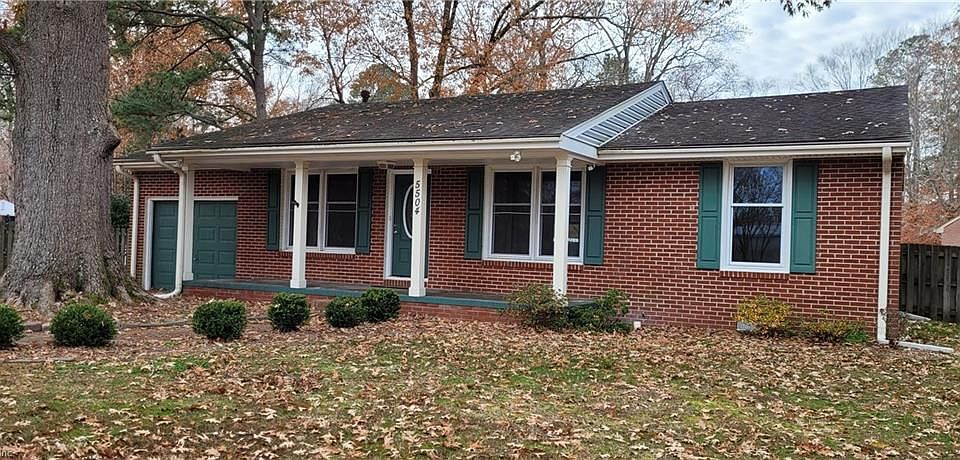 Front exterior brick ranch