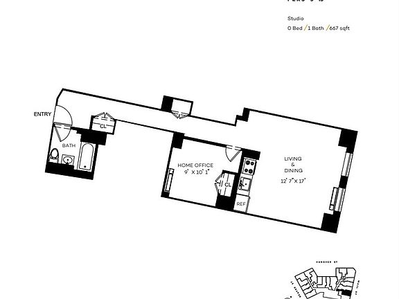 2nd image of 63 Wall St APT 1418