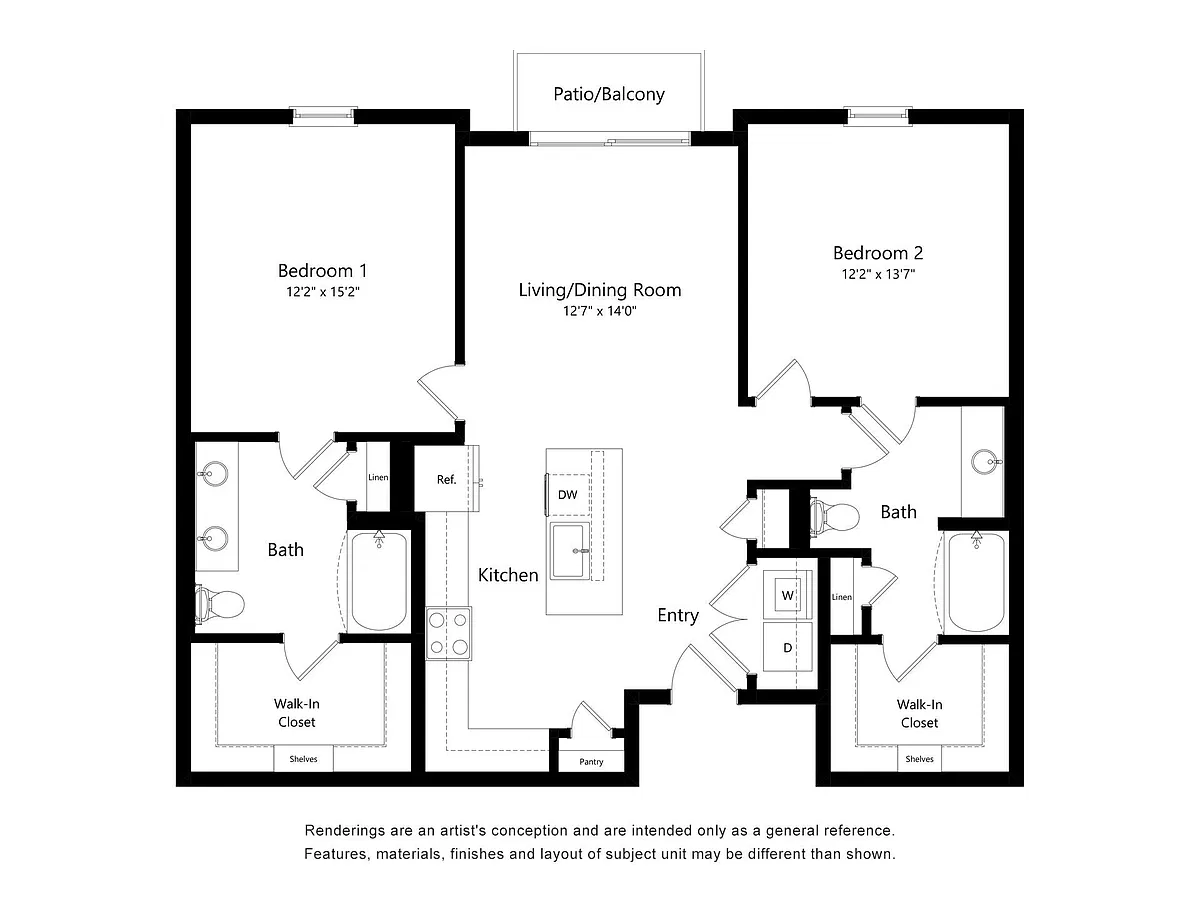 Floor plan 2B