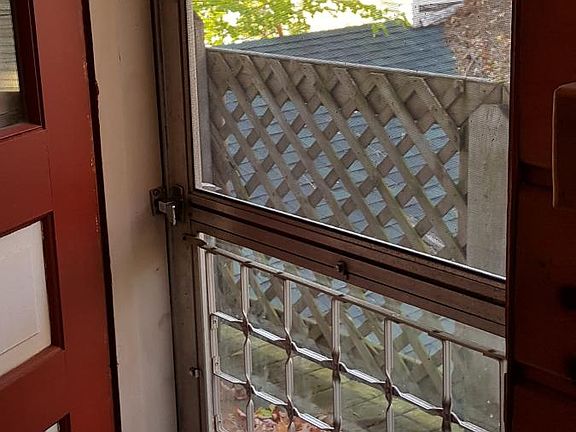 Porch door of kitchen