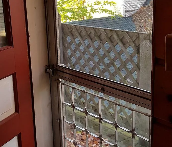 Porch door of kitchen