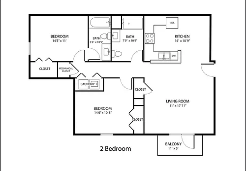 Floor plan NEW 2BR