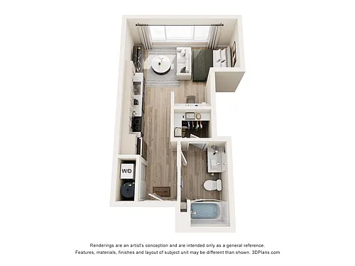 Floor plan Studio B