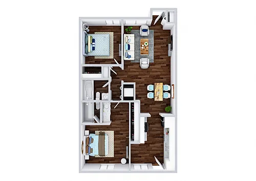 Floor plan Two Bedroom