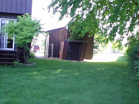 Fully fenced back yard