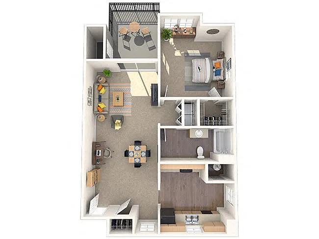 Floor plan 1x1J