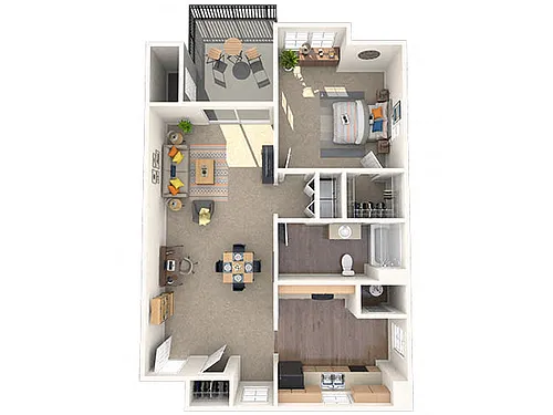 Floor plan 1x1J