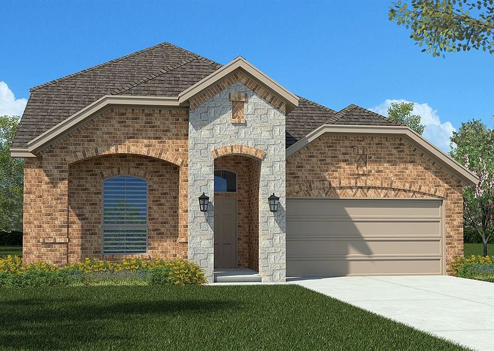 D.R. Horton's Sante Fe Floorplan Elevation H. Photos shown here may not depict the specified home & features included are for illustration purposes onlyPhotos shown here may not depict the specified home & features included are for illustration purposes only