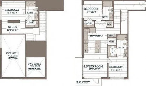 Floor plan Queens - C60b