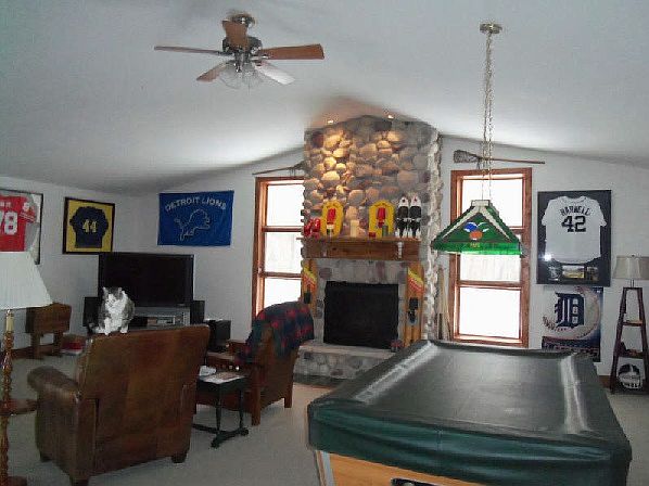 great room with fireplace
