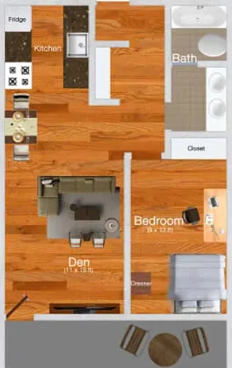 1 bed, 550 sqft, $1,350 — Photo 2