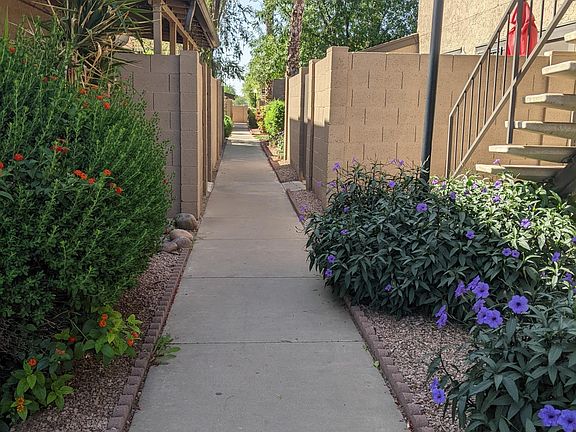 Walk way, stairs up to condo.