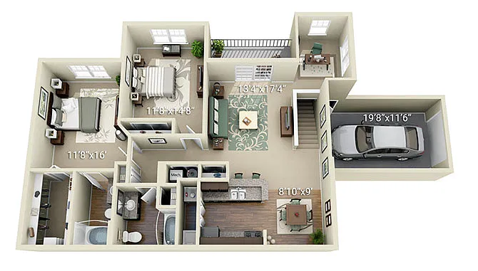 Floor plan B3