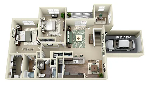 Floor plan B3