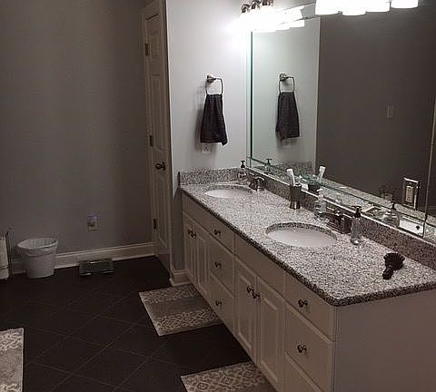 Master Bath Granite and Tile