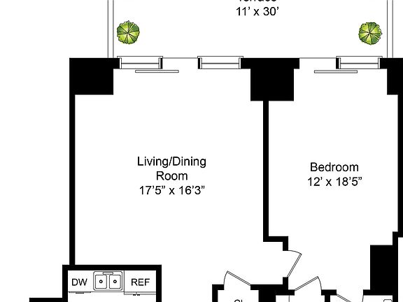 2nd image of 230 W 56th St APT 48D