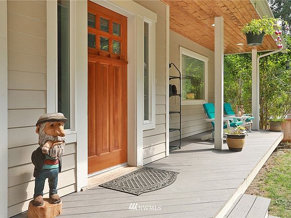 The front deck is very private as the property is fully fenced.