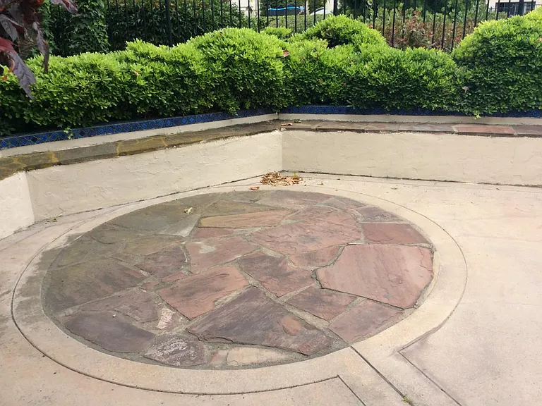 custom stone on patio deck