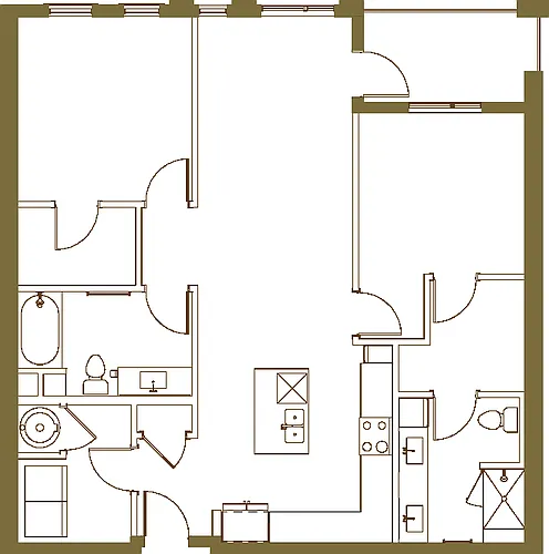 Floor plan 2B
