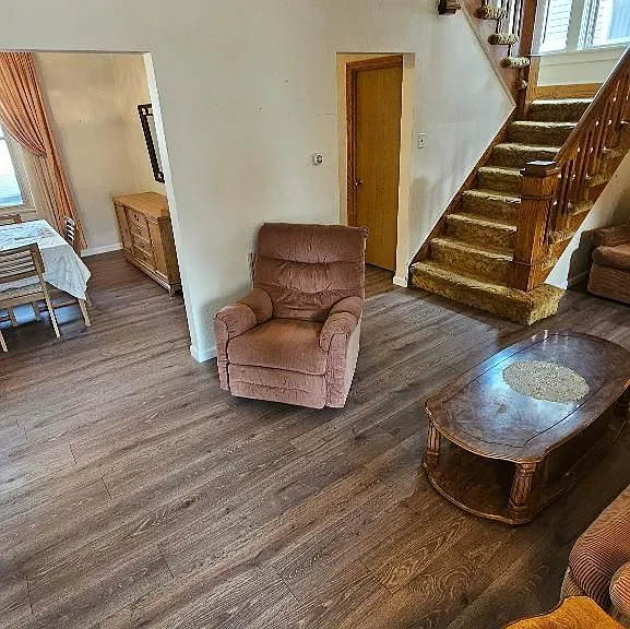 View of stairs (bedrooms are upstairs)